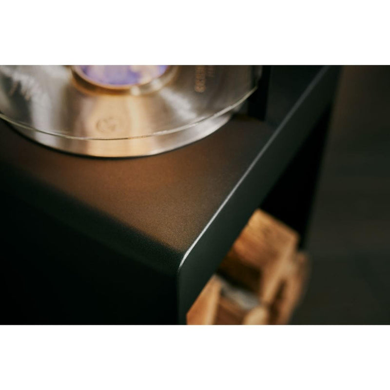 EcoSmart Fire POP 3T 33" Black Freestanding Modern Retro Fireplace with Stainless Steel Burner by MAD Design Group