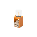 EcoSmart Fire POP 3T 33" Orange Freestanding Retro-Style Fireplace with Black Burner by MAD Design Group