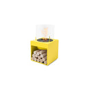 EcoSmart Fire POP 8L 31" Yellow Freestanding Fireplace with Modern Retro Design & Black Burner by MAD Design Group
