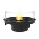 EcoSmart Fire Round 20 24" Black Indoor Fire Pit Kit with Stainless Steel Ethanol Burner – Stylish Year-Round Heating by Mad Design Group