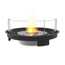 EcoSmart Fire Round 20 24" Black Indoor Fire Pit Kit with Stainless Steel Ethanol Burner – Stylish Year-Round Heating by Mad Design Group