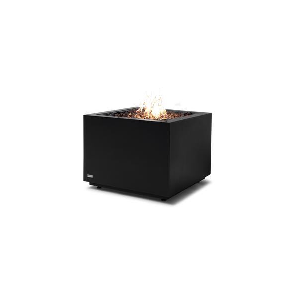 EcoSmart Fire Sidecar Graphite 24" Freestanding Indoor Fire Table with Decorative Burner Tray and Gas LP/NG Burner by Mad Design Group