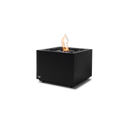 EcoSmart Fire Sidecar 24" Graphite Freestanding Indoor Fire Table with Stainless Steel Burner and Geometric Base by MAD Design Group