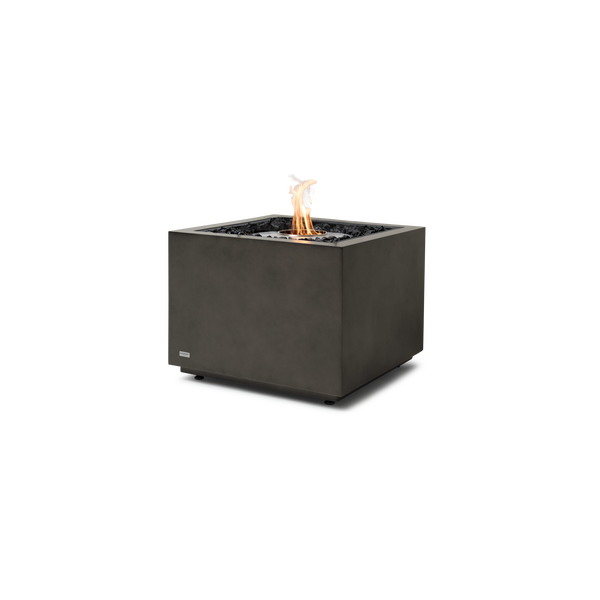 EcoSmart Fire Sidecar 24" Natural Freestanding Indoor Fire Table with Stainless Steel Burner and Geometric Base by MAD Design Group