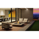 EcoSmart Fire Square 22 24" Black Outdoor Fire Pit Kit with Gas LP/NG Burner – Versatile Patio Heating by Mad Design Group