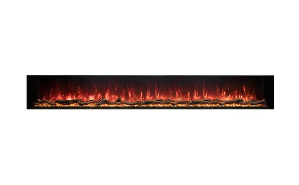 EcoSmart Fire Switch 120" Black Single-Sided Electric Fireplace with Switch FX Technology by MAD Design Group
