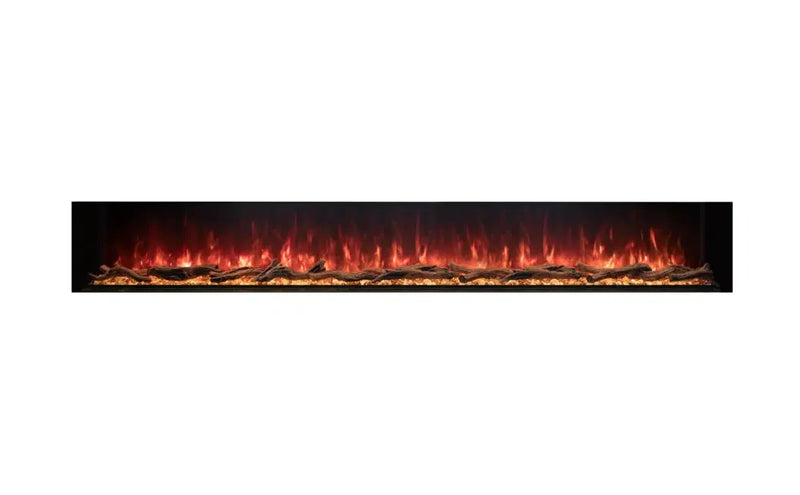 EcoSmart Fire Switch 120" Black Single-Sided Electric Fireplace with Switch FX Technology by MAD Design Group