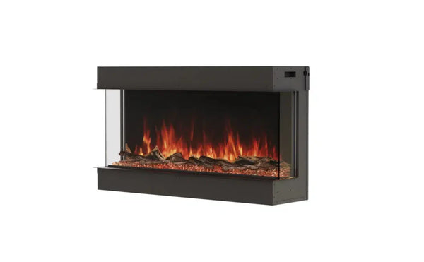 EcoSmart Fire Switch 44" Black Bay Electric Fireplace with Switch FX Technology by MAD Design Group