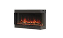 EcoSmart Fire Switch 56" Black Right Corner Electric Fireplace with Switch FX Technology by MAD Design Group