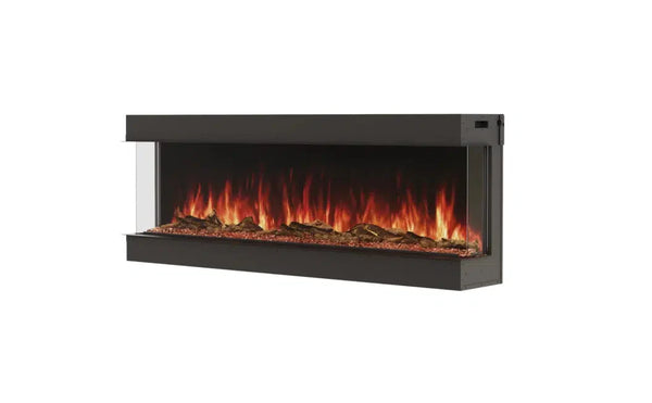EcoSmart Fire Switch 68" Black Bay Electric Fireplace with Switch FX Technology by MAD Design Group