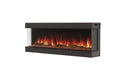 EcoSmart Fire Switch 68" Black Left Corner Electric Fireplace with Switch FX Technology by MAD Design Group
