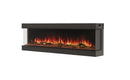 EcoSmart Fire Switch 80" Black Left Corner Electric Fireplace with Switch FX Technology by MAD Design Group