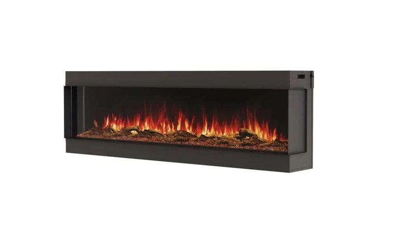 EcoSmart Fire Switch 80" Black Single Sided Electric Fireplace with Switch FX Technology by MAD Design Group