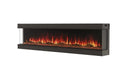 EcoSmart Fire Switch 96" Black Left Corner Electric Fireplace with Switch FX Technology by MAD Design Group