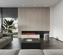 EcoSmart Fire Switch 96" Black Single Sided Electric Fireplace with Switch FX Technology by MAD Design Group