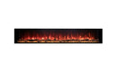EcoSmart Fire Switch 96" Black Single Sided Electric Fireplace with Switch FX Technology by MAD Design Group
