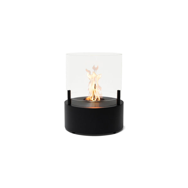 EcoSmart Fire T-Lite 8 21" Black Freestanding Designer Fireplace with Hypnotic Dancing Flame by MAD Design Group