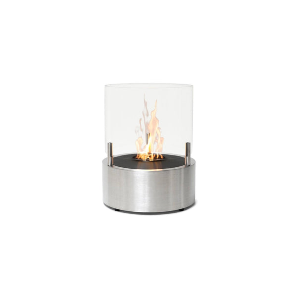 EcoSmart Fire T-Lite 8 21" Stainless Steel Freestanding Fireplace with Hypnotic Dancing Flame by MAD Design Group
