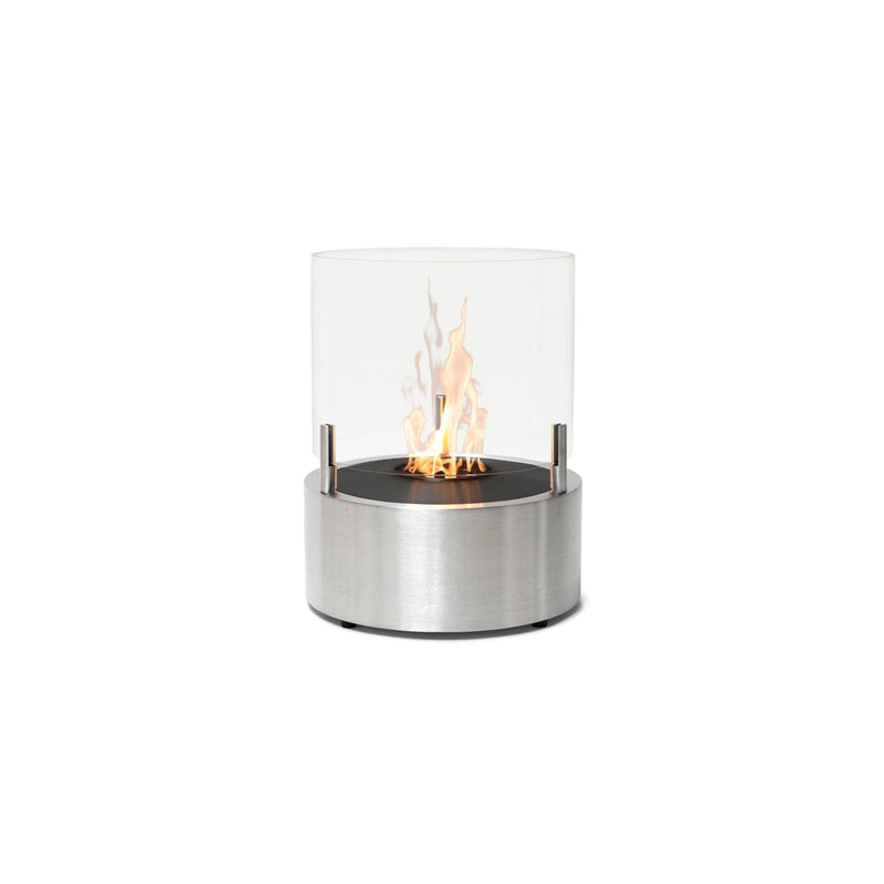 EcoSmart Fire T-Lite 8 21" Stainless Steel Freestanding Fireplace with Hypnotic Dancing Flame by MAD Design Group