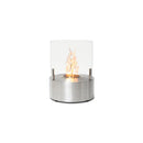EcoSmart Fire T-Lite 8 21" Stainless Steel Freestanding Fireplace with Stainless Steel Burner by MAD Design Group