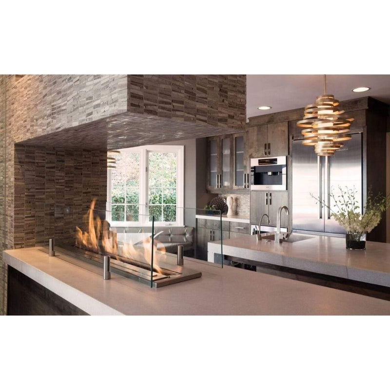 EcoSmart Fire Twin Feet Fixings for 8mm Glass Fire Screens by MAD Design Group