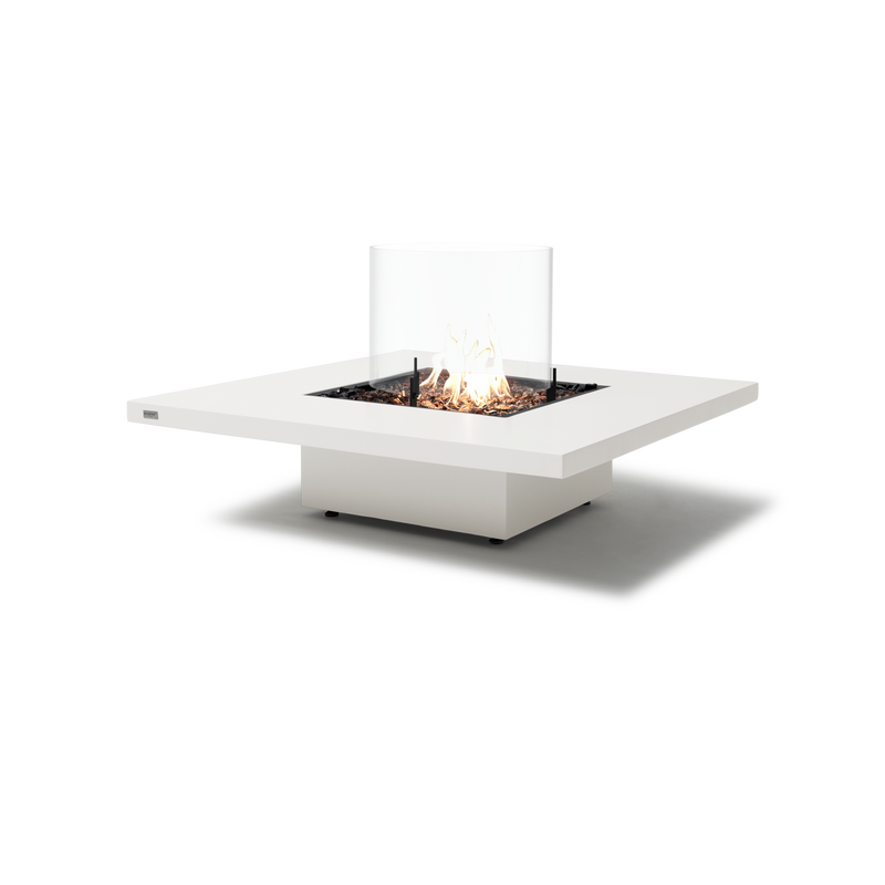 EcoSmart Fire Vertigo 40" Bone Freestanding Outdoor Fire Table with Gas LP/NG Burner – All-Weather Floating Design by MAD Design Group