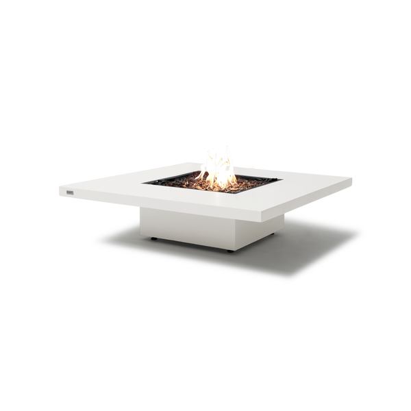 EcoSmart Fire Vertigo 40" Bone Freestanding Outdoor Fire Table with Gas LP/NG Burner – All-Weather Floating Design by MAD Design Group
