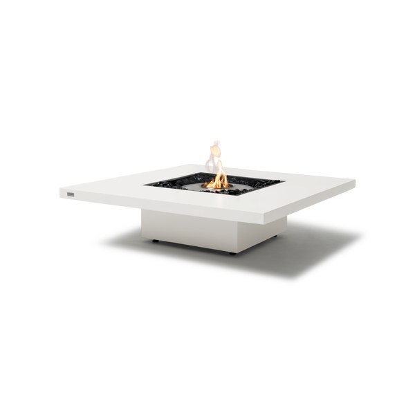 EcoSmart Fire Vertigo 40" Bone Freestanding Indoor Fire Table with Stainless Steel Burner – Timeless Floating Design by MAD Design Group