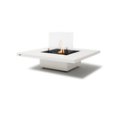 EcoSmart Fire Vertigo 40" Bone Freestanding Outdoor Fire Table with Black Burner – Weather-Resistant Floating Design by MAD Design Group