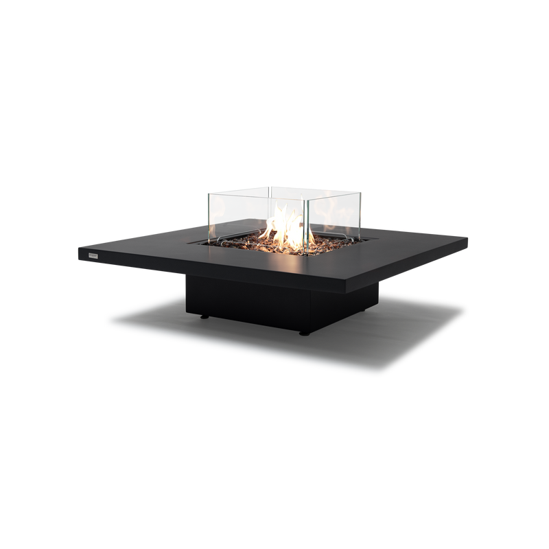 EcoSmart Fire Vertigo 40" Graphite Freestanding Outdoor Fire Table with Gas LP/NG Burner – Weather-Resistant Floating Design by MAD Design Group