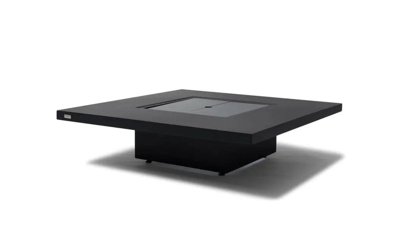 EcoSmart Fire Vertigo 40" Graphite Freestanding Outdoor Fire Table with Gas LP/NG Burner – Weather-Resistant Floating Design by MAD Design Group