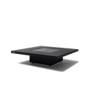 EcoSmart Fire Vertigo 40" Graphite Freestanding Indoor Fire Table with Black Burner – Sleek Concrete Surface by MAD Design Group