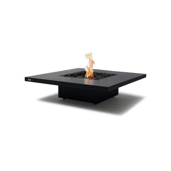 EcoSmart Fire Vertigo 40" Graphite Freestanding Outdoor Fire Table with Black Burner – All-Weather Floating Design by MAD Design Group