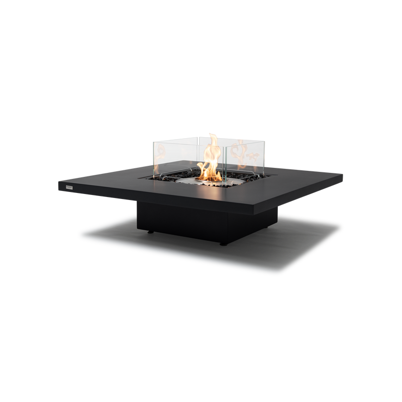 EcoSmart Fire Vertigo 40" Graphite Freestanding Outdoor Fire Table with Stainless Steel Burner – Floating All-Weather Design by MAD Design Group