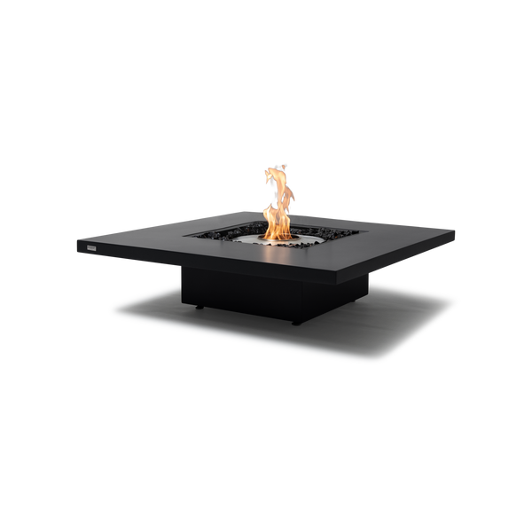 EcoSmart Fire Vertigo 40" Graphite Freestanding Outdoor Fire Table with Stainless Steel Burner – Floating All-Weather Design by MAD Design Group