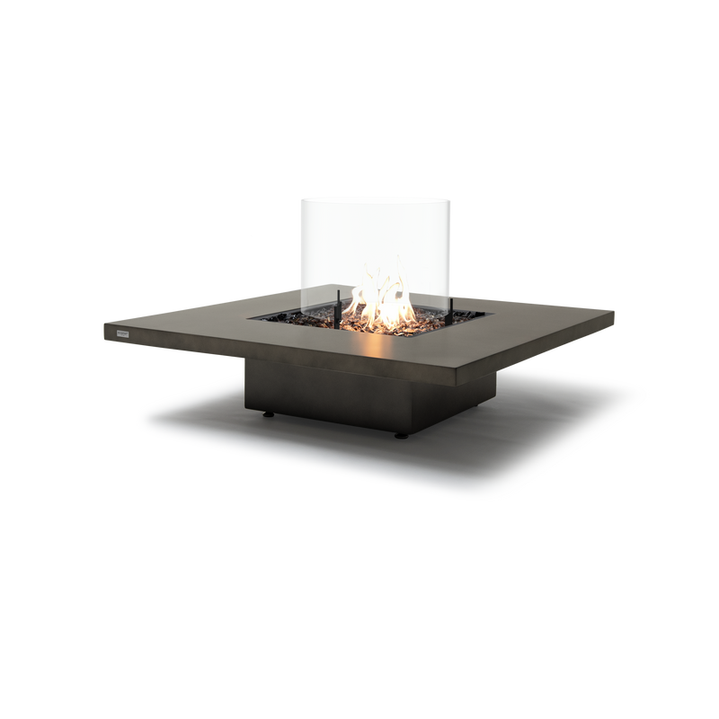 EcoSmart Fire Vertigo 40" Natural Freestanding Outdoor Fire Table with Gas LP/NG Burner – Weather-Resistant Floating Design by MAD Design Group