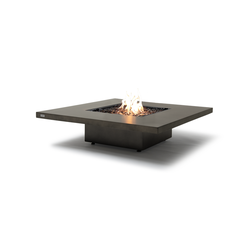 EcoSmart Fire Vertigo 40" Natural Freestanding Outdoor Fire Table with Gas LP/NG Burner – Weather-Resistant Floating Design by MAD Design Group