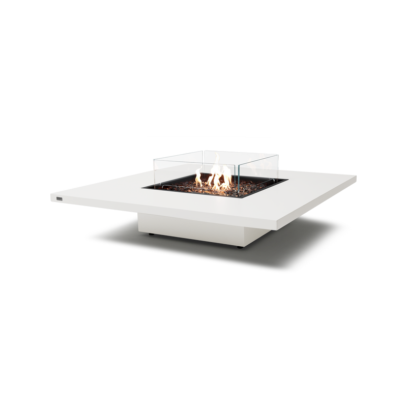EcoSmart Fire Vertigo 50" Bone Freestanding Fire Table with Gas LP/NG Burner and Floating Base by Mad Design Group
