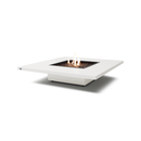 EcoSmart Fire Vertigo 50" Bone Freestanding Fire Table with Gas LP/NG Burner and Floating Base by Mad Design Group