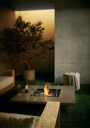 EcoSmart Fire Vertigo 50" Natural Freestanding Fire Table with Gas LP/NG Burner and Floating Base by Mad Design Group