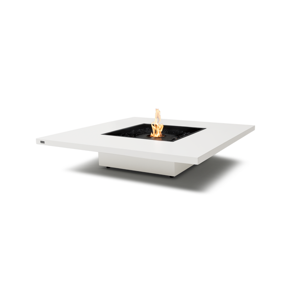 EcoSmart Fire Vertigo 50" Bone Freestanding Outdoor Fire Table with Black Burner and Floating Design by MAD Design Group