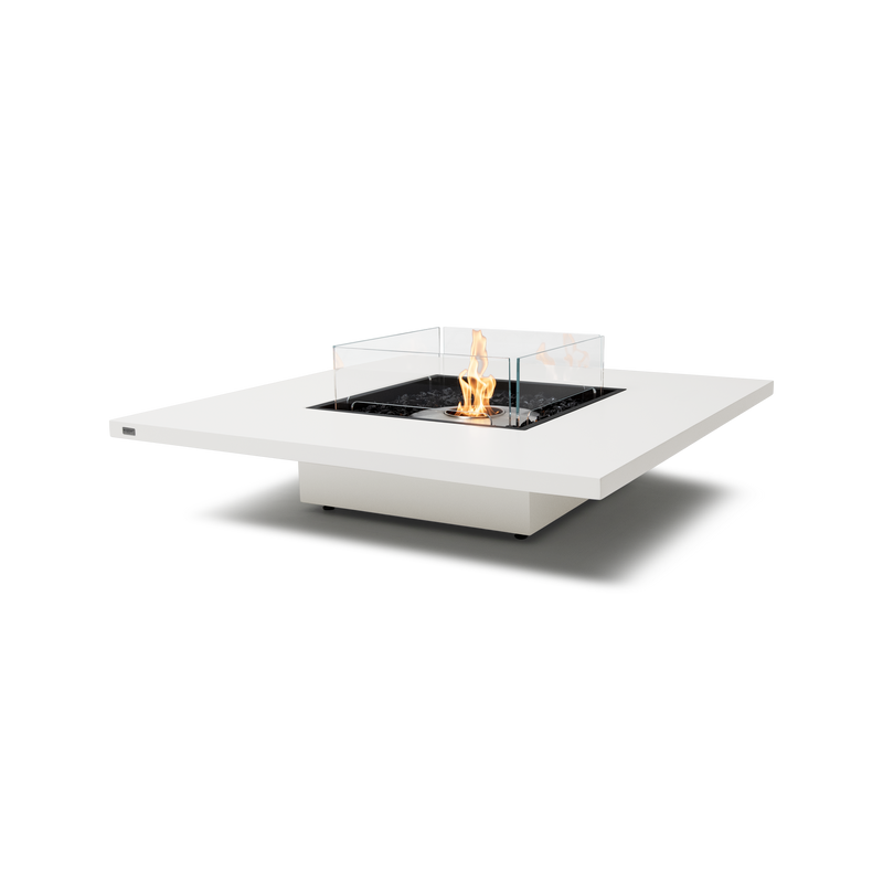 EcoSmart Fire Vertigo 50" Bone Freestanding Outdoor Fire Table with Stainless Steel Burner and Floating Design by MAD Design Group