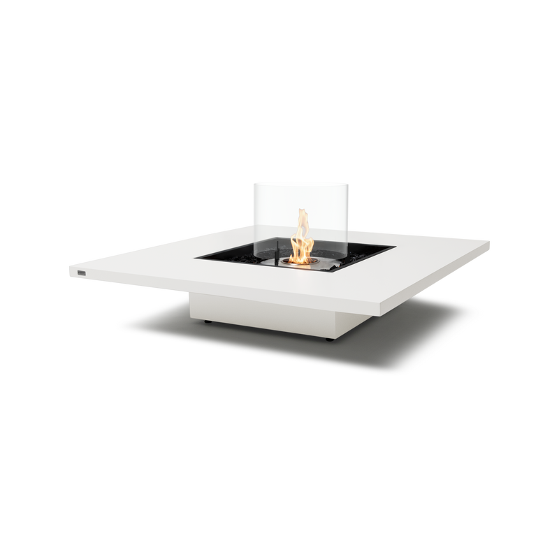 EcoSmart Fire Vertigo 50" Bone Freestanding Outdoor Fire Table with Stainless Steel Burner and Floating Design by MAD Design Group