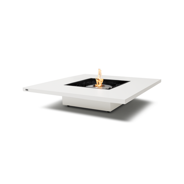 EcoSmart Fire Vertigo 50" Bone Freestanding Outdoor Fire Table with Stainless Steel Burner and Floating Design by MAD Design Group