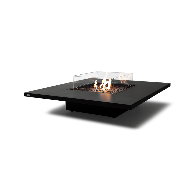 EcoSmart Fire Vertigo 50" Graphite Freestanding Fire Table with Gas LP/NG Burner and Floating Base by Mad Design Group