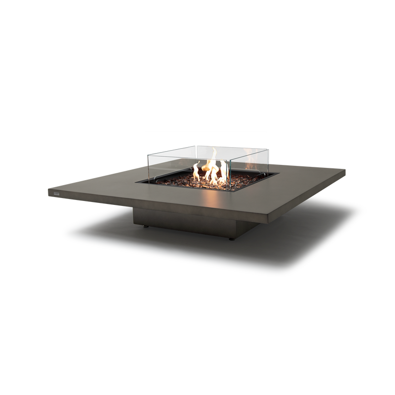 EcoSmart Fire Vertigo 50" Natural Freestanding Fire Table with Gas LP/NG Burner and Floating Base by Mad Design Group