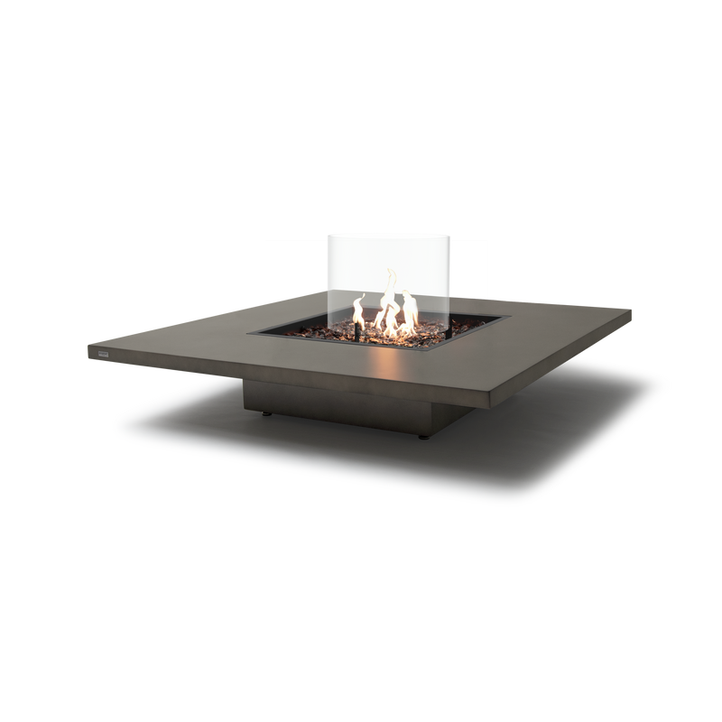 EcoSmart Fire Vertigo 50" Natural Freestanding Fire Table with Gas LP/NG Burner and Floating Base by Mad Design Group