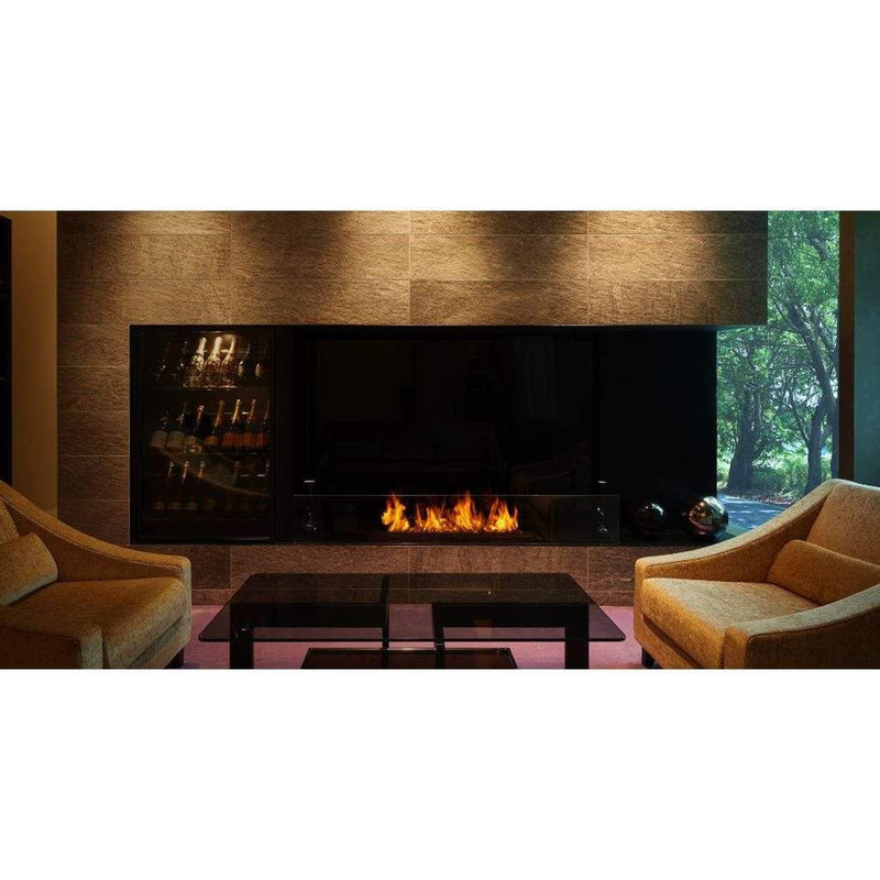 EcoSmart Fire 47" XL1200 Stainless Steel Ethanol Burner with Flame Control by MAD Design Group