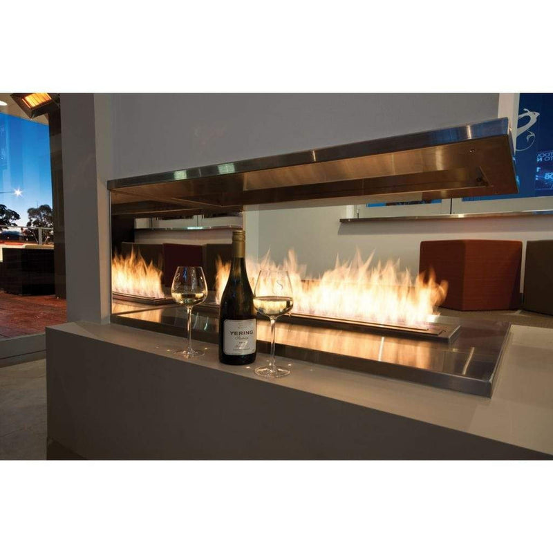EcoSmart Fire 36" XL900 Stainless Steel Ethanol Burner with Flame Control by MAD Design Group