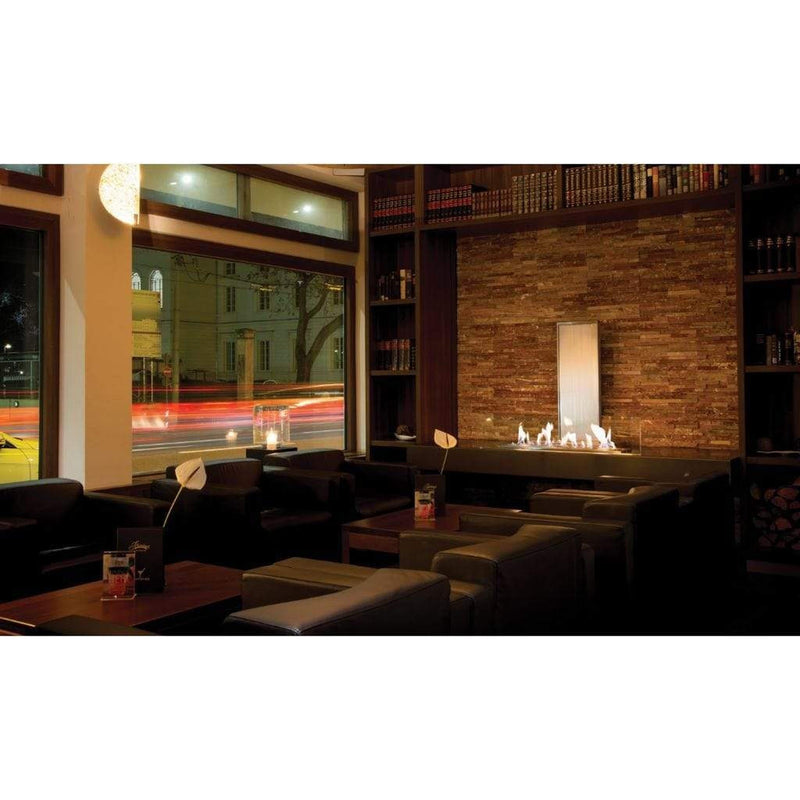 EcoSmart Fire 36" XL900 Stainless Steel Ethanol Burner with Flame Control by MAD Design Group